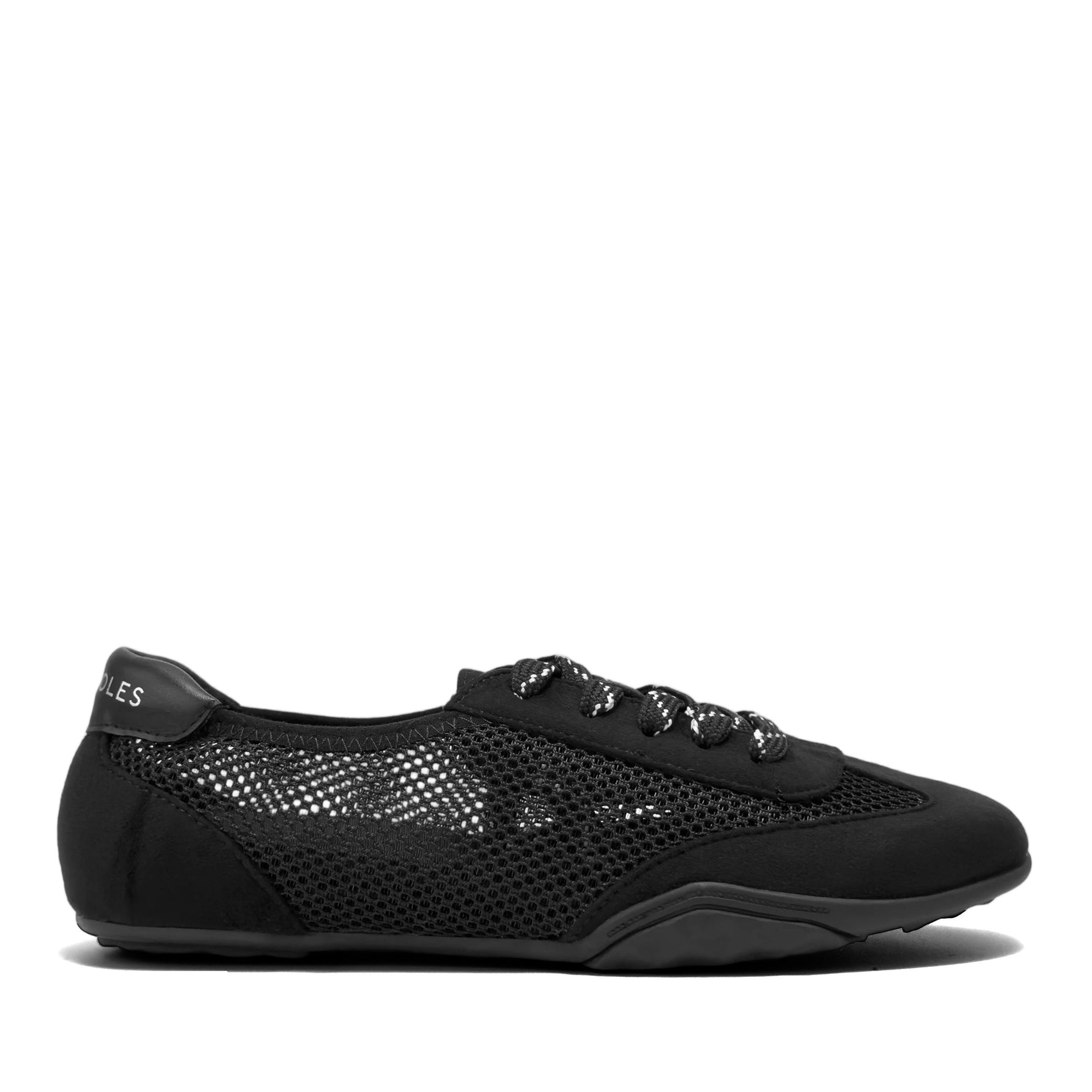 Opal Sport Sneaker | Black Mesh/Faux Suede