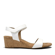 Wel Sandal Wedge | Bright White Faux Nappa