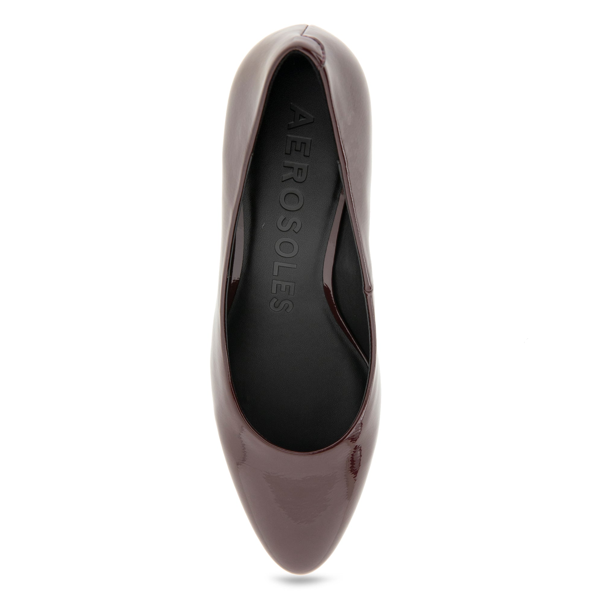 Betsy Dress Pump | Merlot Faux Crinkle Patent