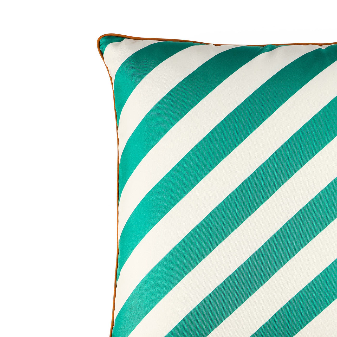 Cabana Silk Pillow | Green/Ivory