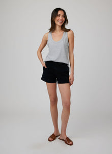 Catalina Clean Front Short | Black