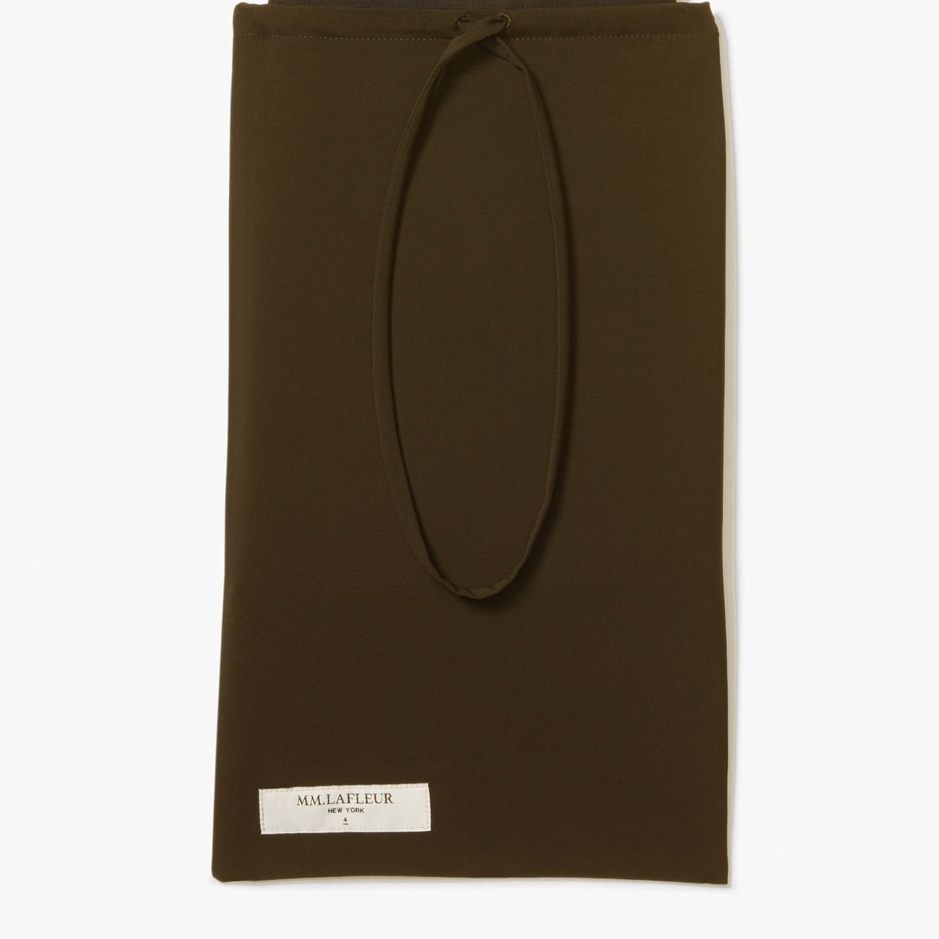 Packshot image of the Packable Bag Small—Origami Suiting in Olive | Still