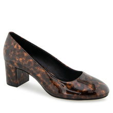 Ebel Dress Pump | Java Multi Tortoise Faux Patent