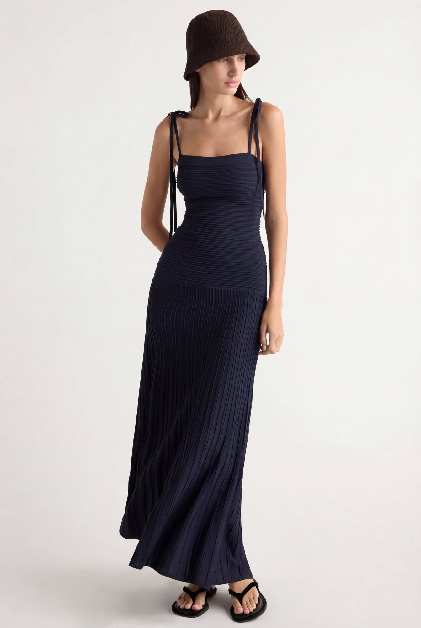Karolina | Chan Ottoman-Knit Dress in Size Extra Small