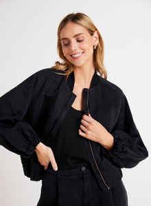 Chloe Clean Bomber Jacket | Black