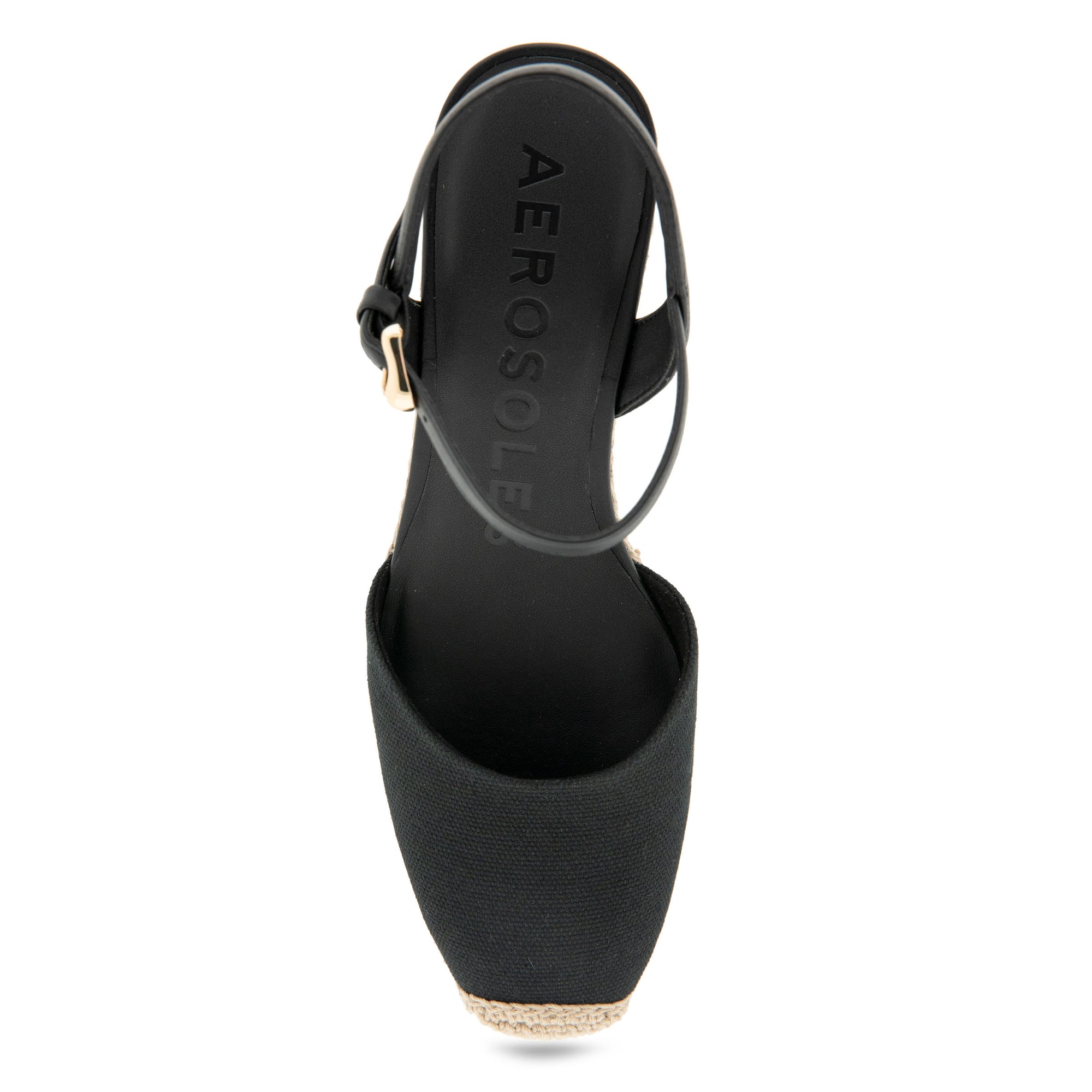 Real Dress Wedge | Black Canvas