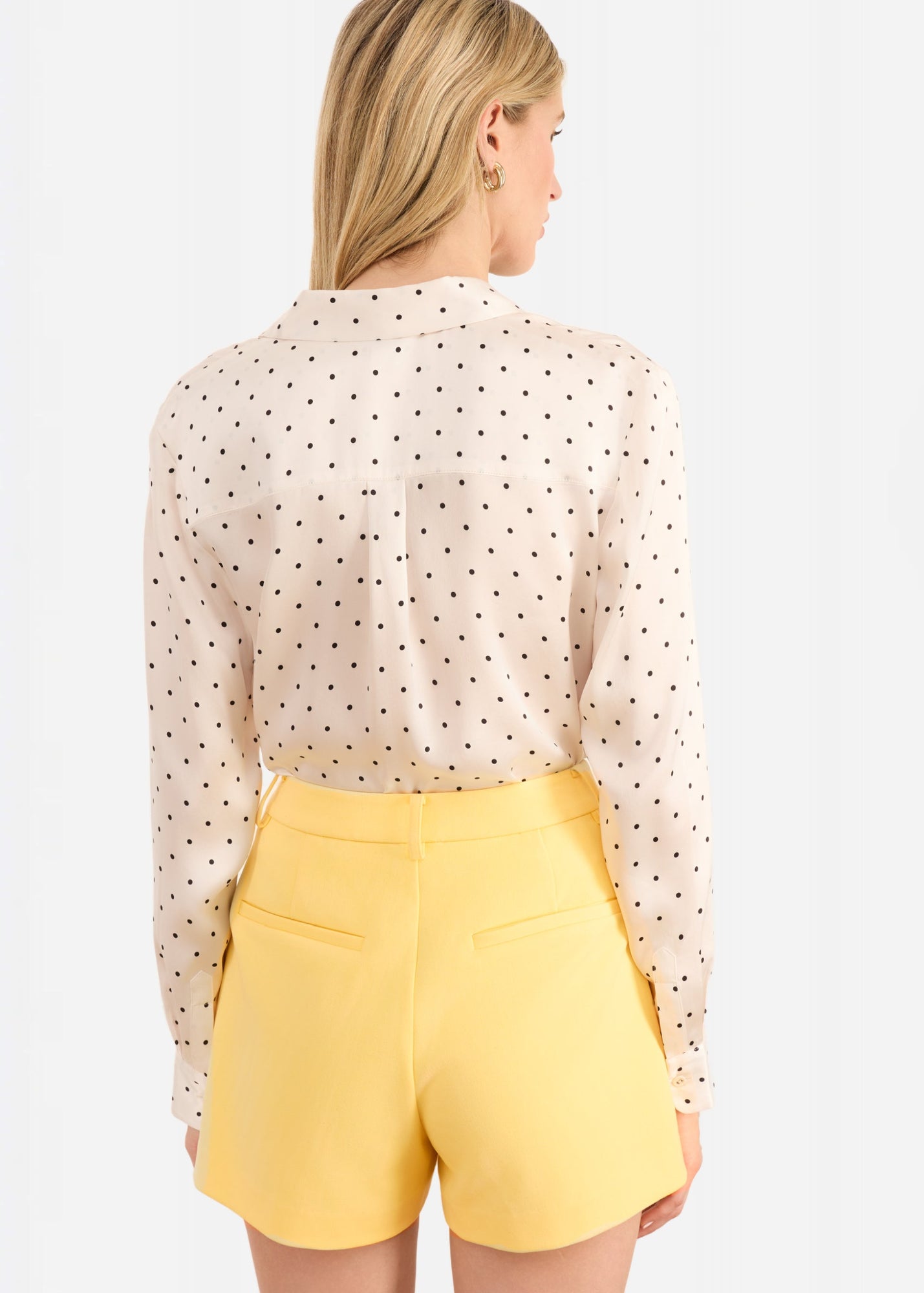 Crosby Silk Blouse | Pin Dot