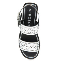 Carole Sandal Flat | Silver Mirror Faux Leather