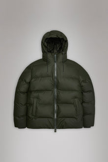 Rains Alta Puffer Jacket Green Jacket