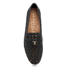 Worthed Dress Flat | Black  Faux Raffia