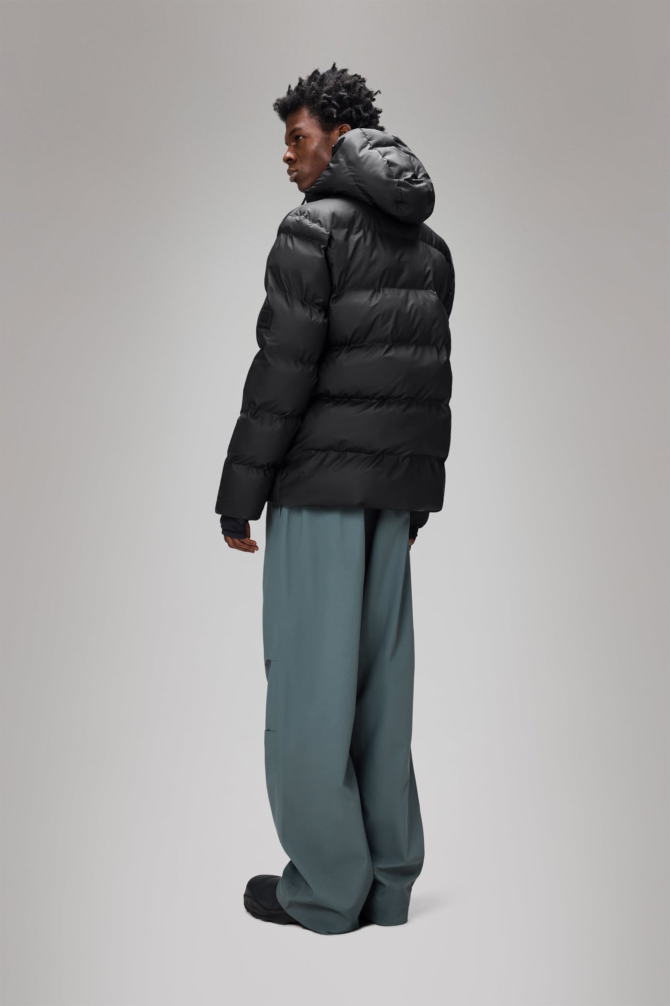 Rains Alta Puffer Jacket Black Jacket