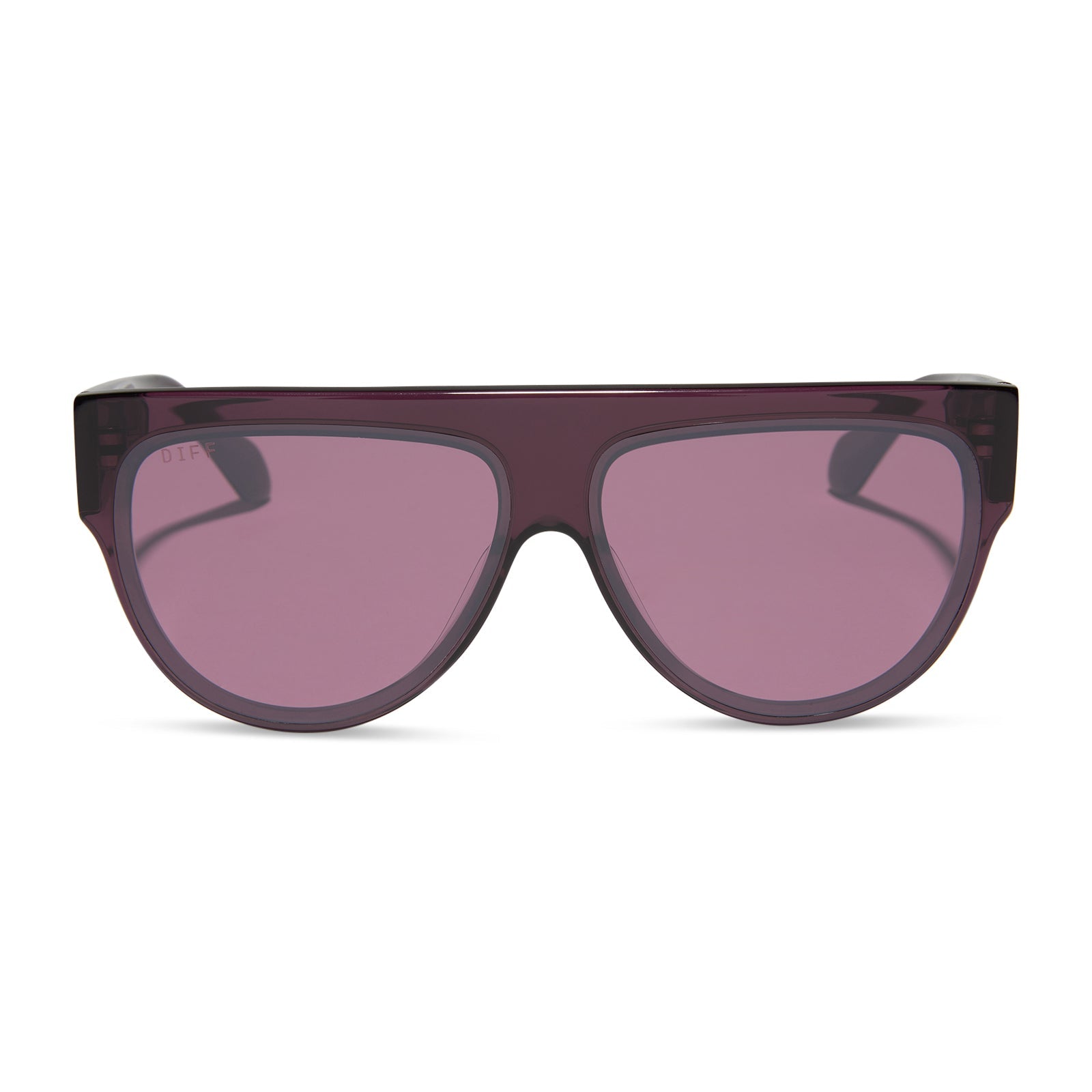 Womens | Georgie Sunglasses | Aubergine | Aubergine/Silver Flash Lenses