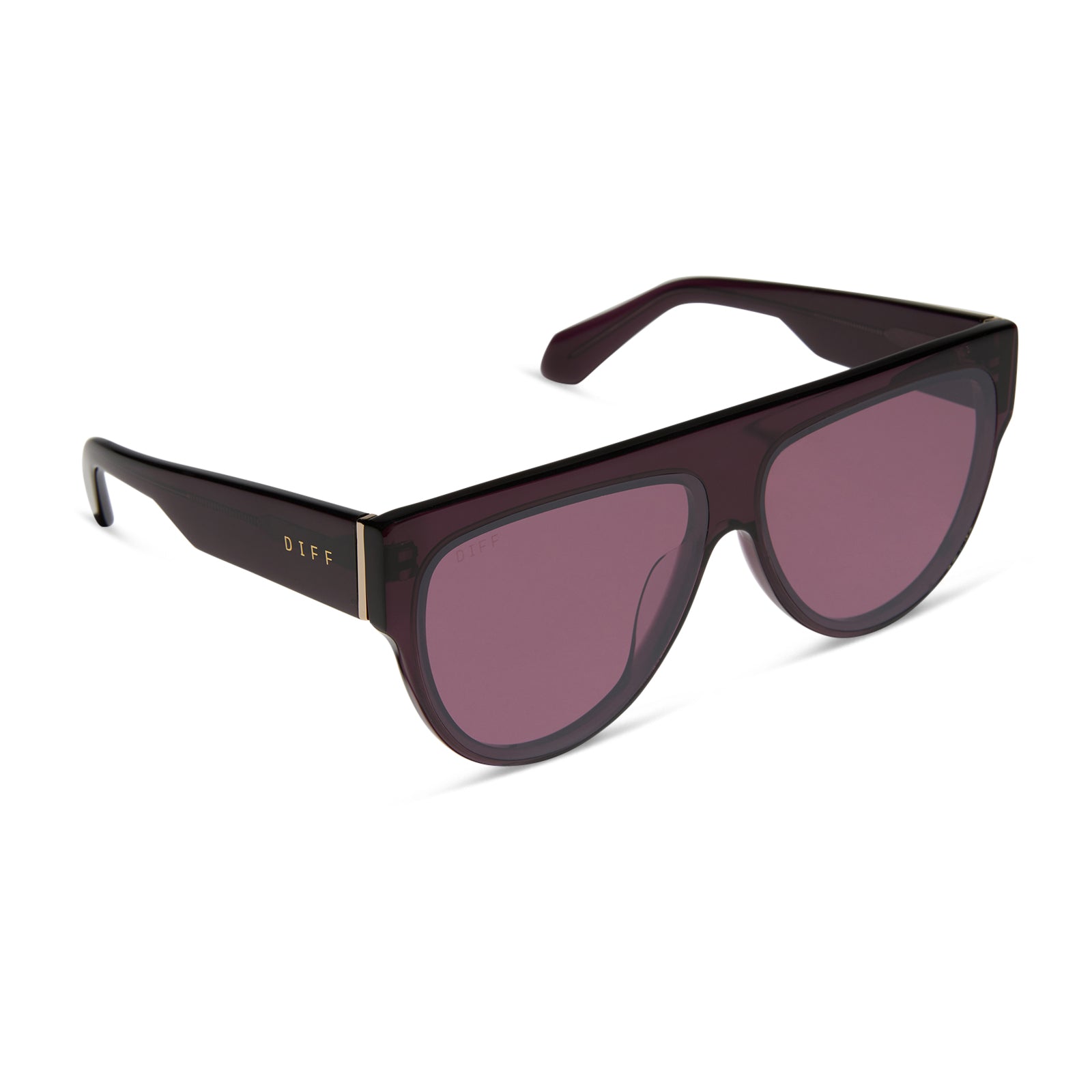Womens | Georgie Sunglasses | Aubergine | Aubergine/Silver Flash Lenses