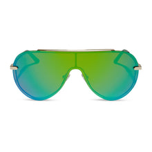 Womens | Imani Sunglasses | Gold | Green Lenses