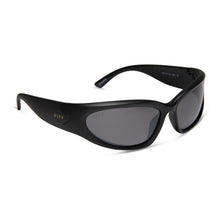 Unisex | Side Out Sunglasses | Matte Black | Grey W/ Silver Flash Polarized Lenses