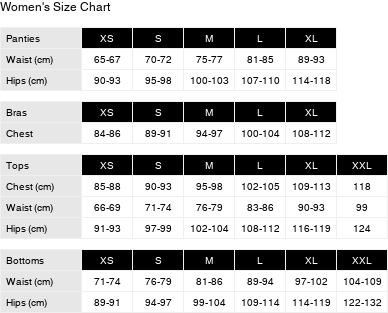 Product size guide