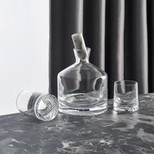 Alba Whisky Bottle - Short | Clear Crystal/Marble