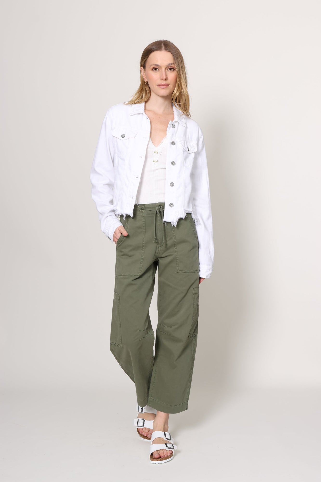 Pistola | Sabrina Utility Pant | White