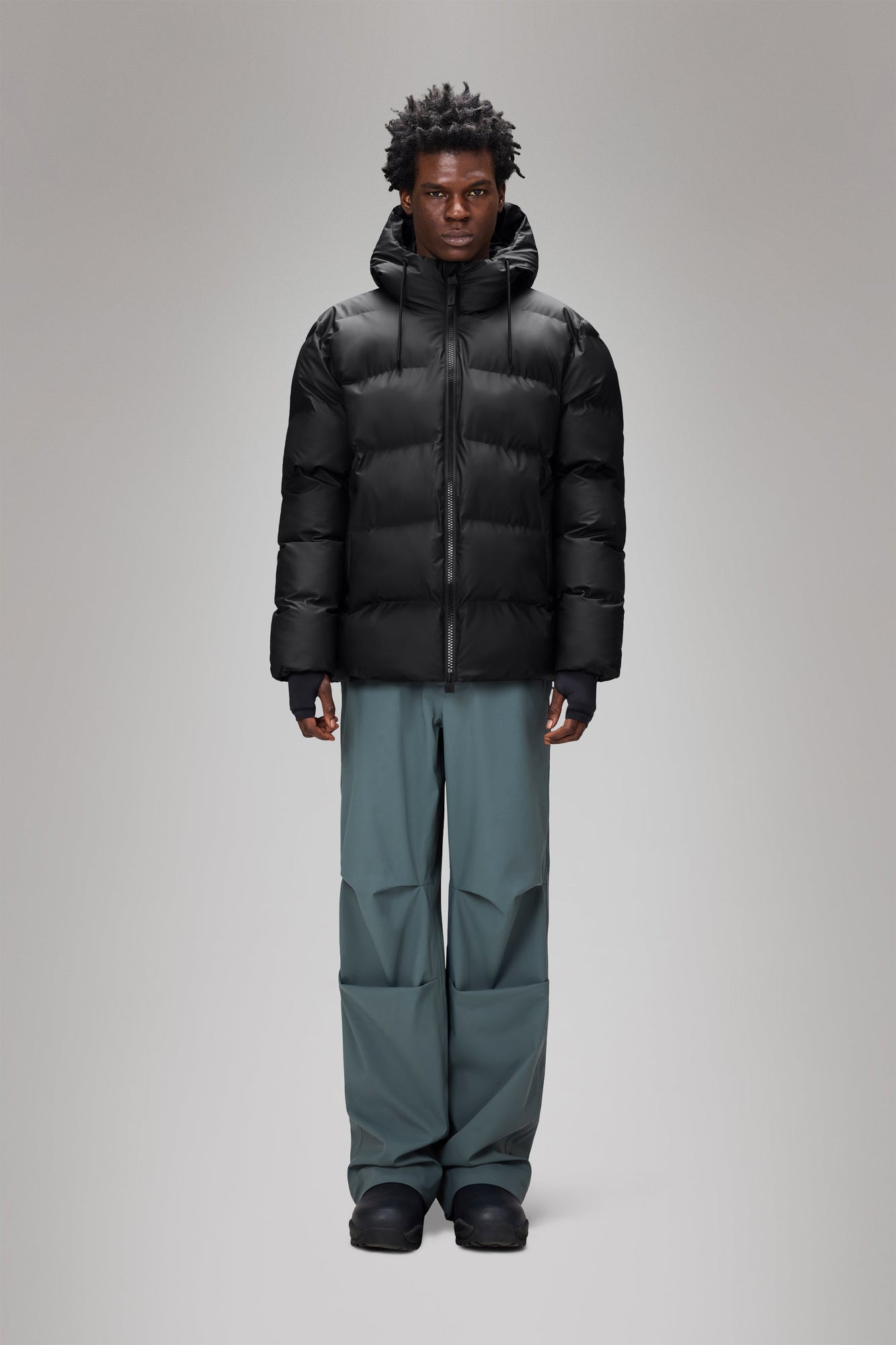 Rains Alta Puffer Jacket Black Jacket