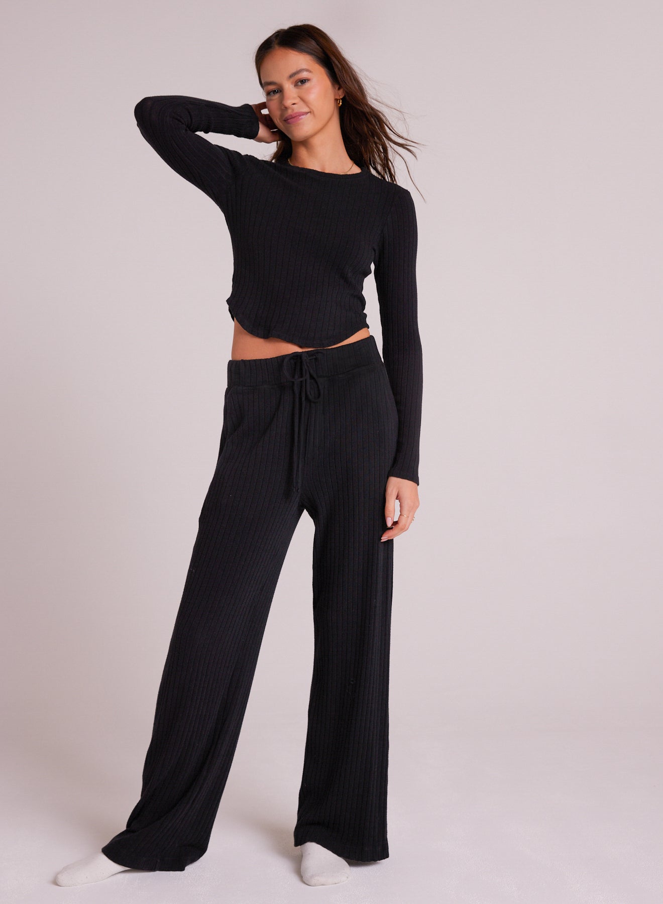 Easy Wide Leg Pant | Black