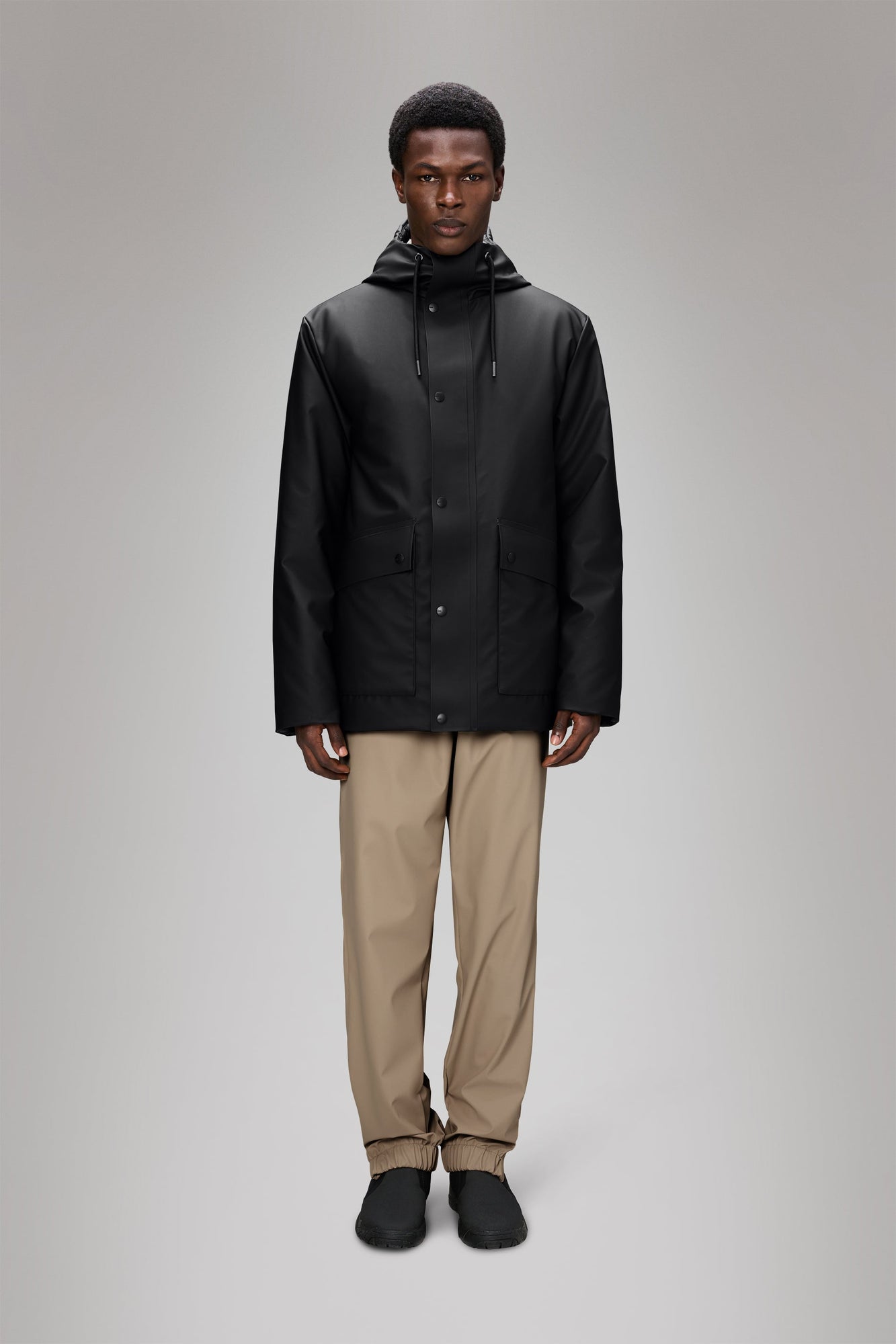 RAINS Nome Parka Black Jacket