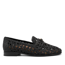 Worthed Dress Flat | Black  Faux Raffia