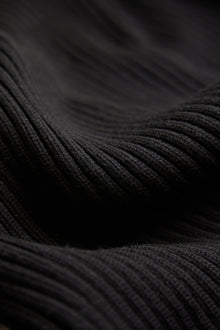 RAINS Sapa Half Zip Knit Black Long Sleeve