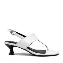 Kora Sandal Heel | Bright White Faux Nappa