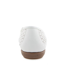 Bria Casual Flat | White Mesh Fabric