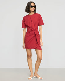 Olivia | Fallon Organic Cotton T-Shirt Wrap Dress in Size Small