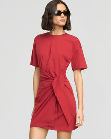 Olivia | Fallon Organic Cotton T-Shirt Wrap Dress in Size Small