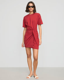 Olivia | Fallon Organic Cotton T-Shirt Wrap Dress in Size Small