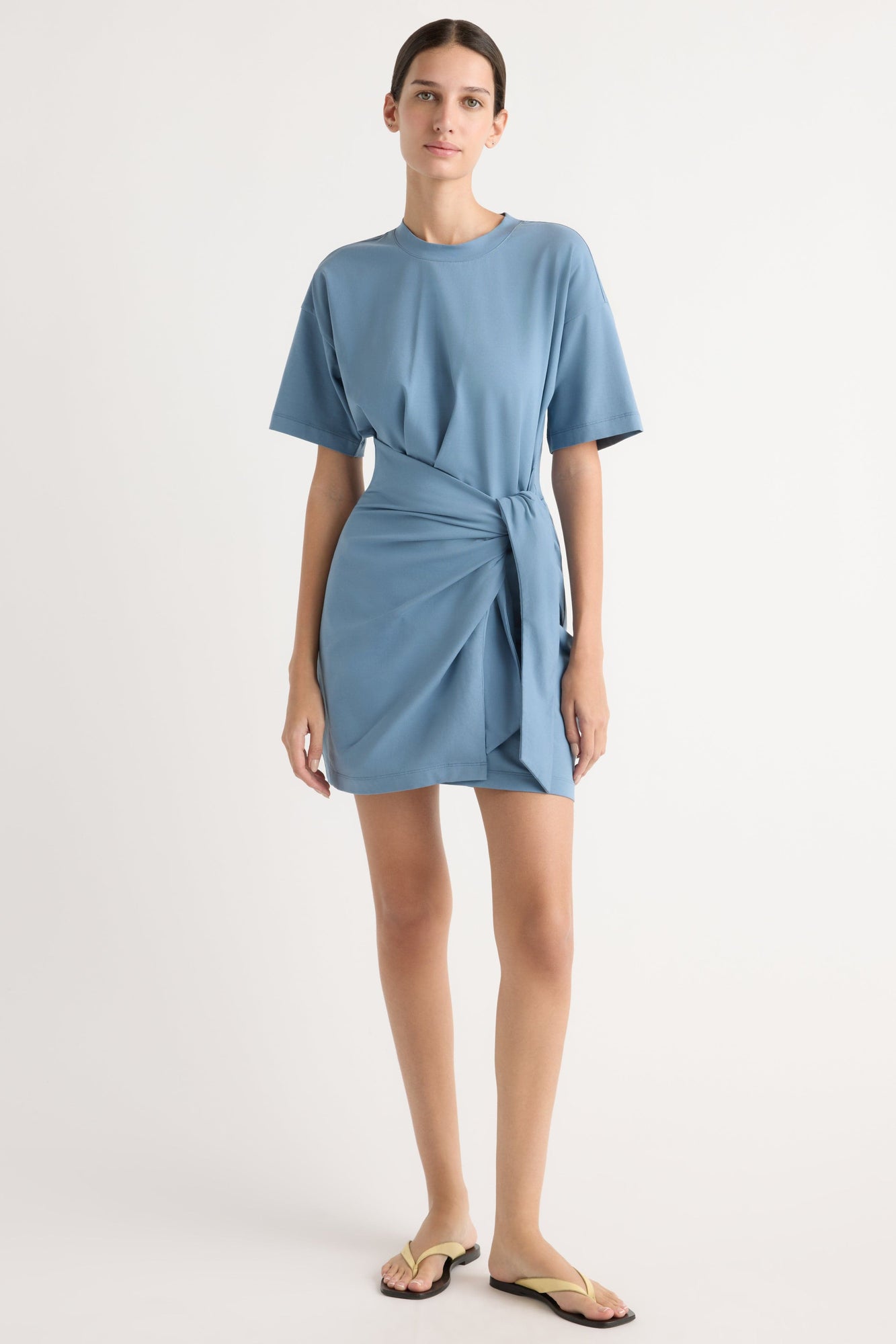 Karolina | Fallon Organic Cotton T-Shirt Wrap Dress in Size Extra Small