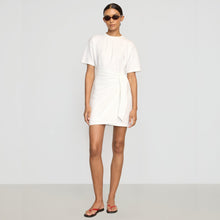 Fallon Organic Cotton T-Shirt Wrap Dress | White