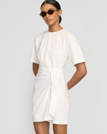 Vanessa | Fallon Organic Cotton T-Shirt Wrap Dress in Size Small