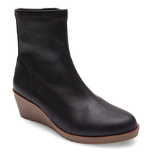 Binnie Bootie Wedge | Java Faux Tumbled Nubuck