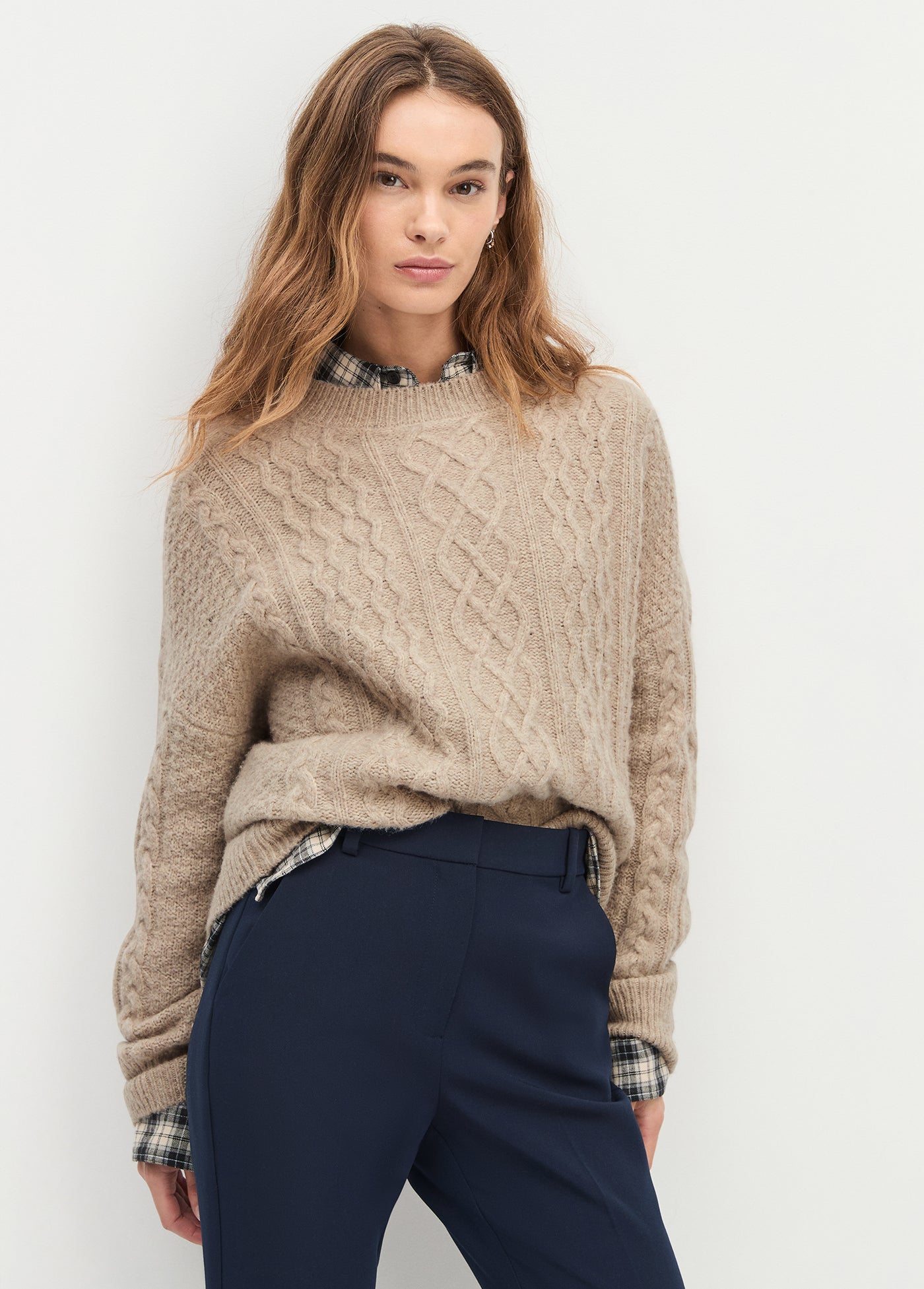 The Oversized Cable Sweater | Tawny Birch