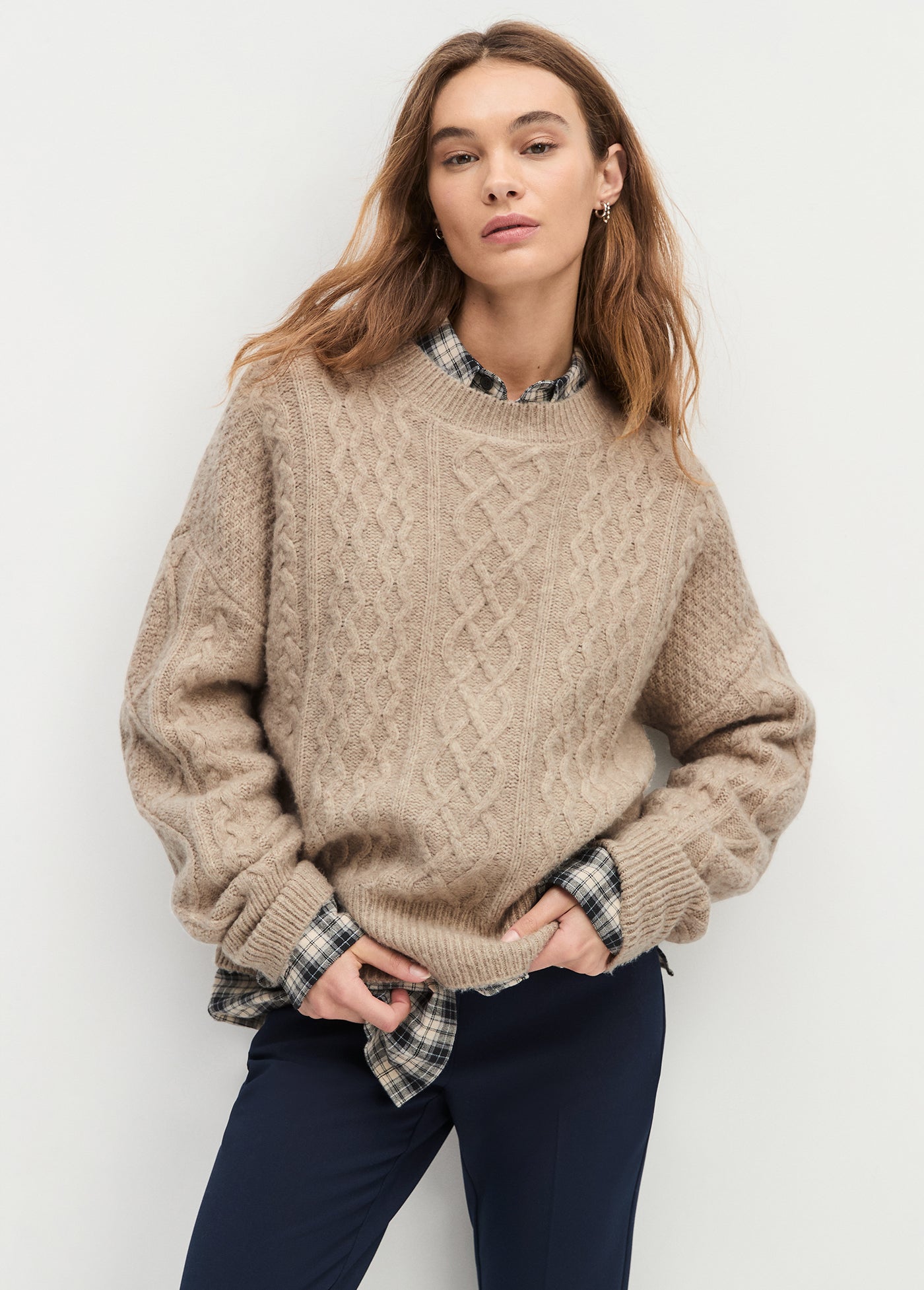 The Oversized Cable Sweater | Tawny Birch