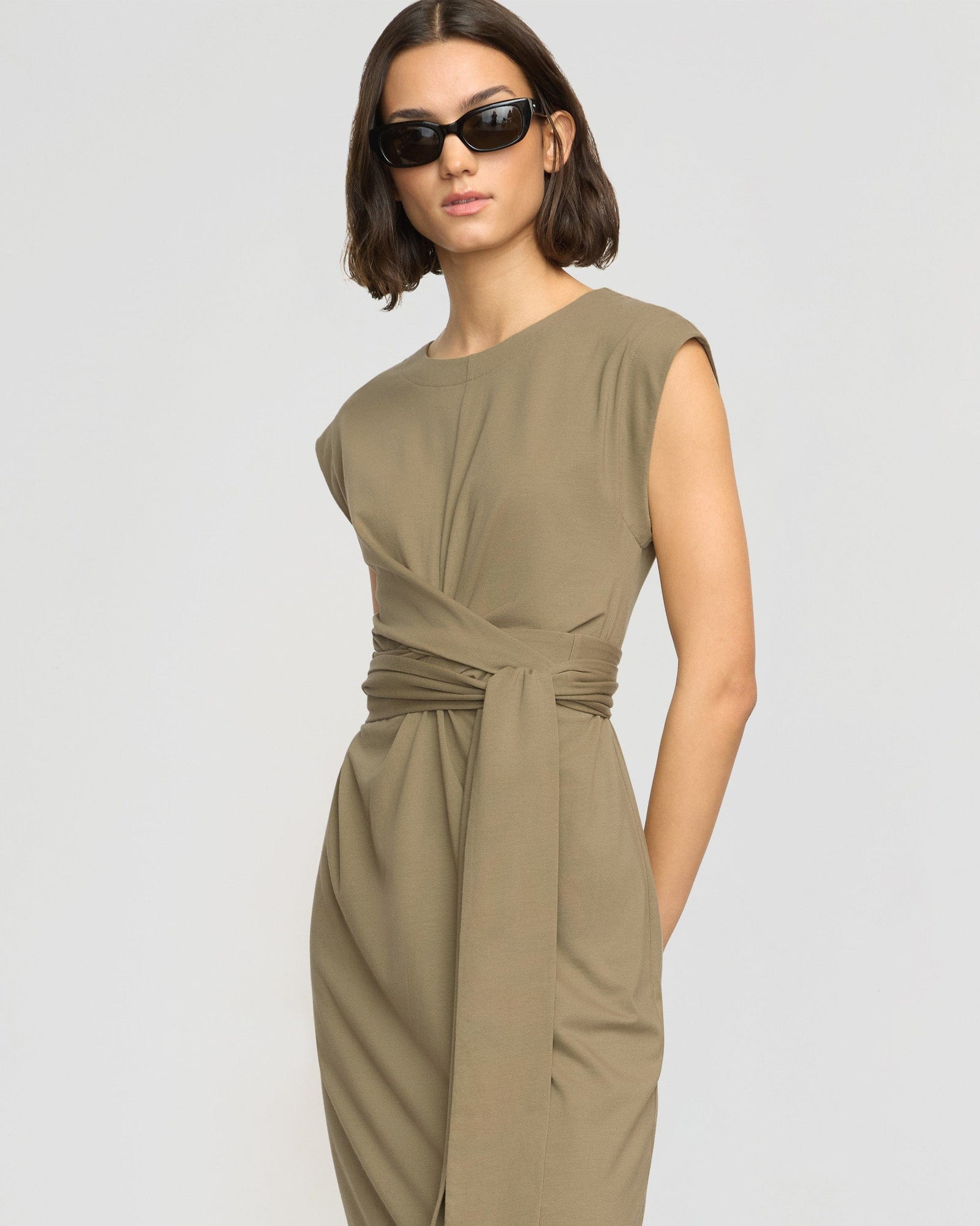 Olivia | Fei Tie Front Organic Cotton Dress in Size Small 