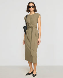 Olivia | Fei Tie Front Organic Cotton Dress in Size Small 
