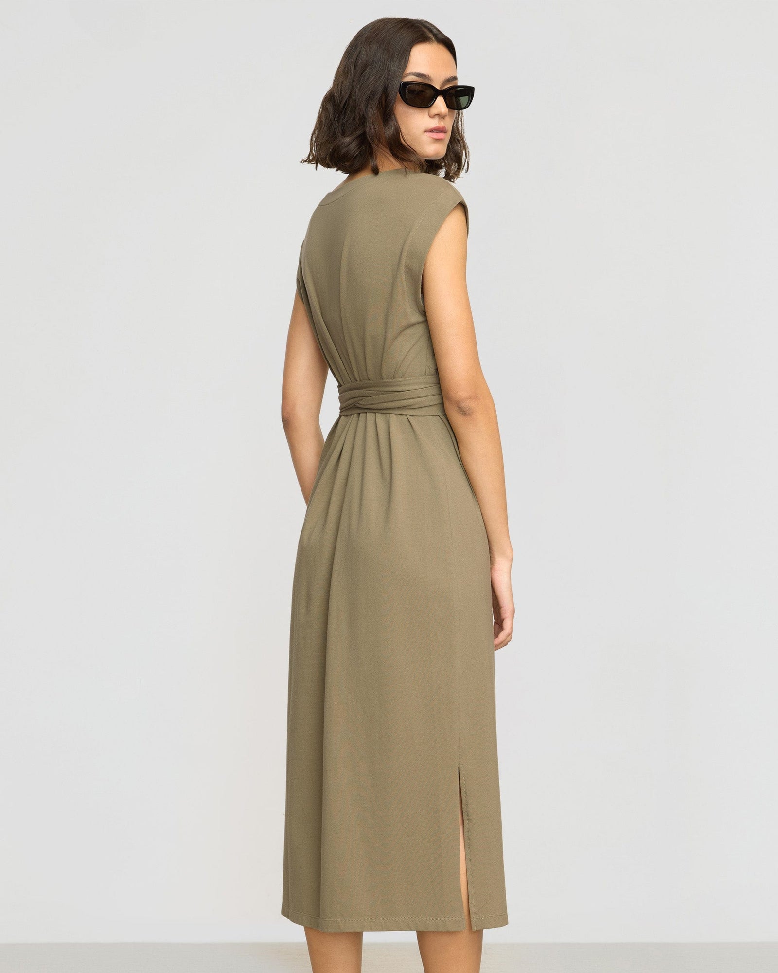 Olivia | Fei Tie Front Organic Cotton Dress in Size Small 