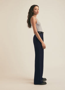 navy pinstripe