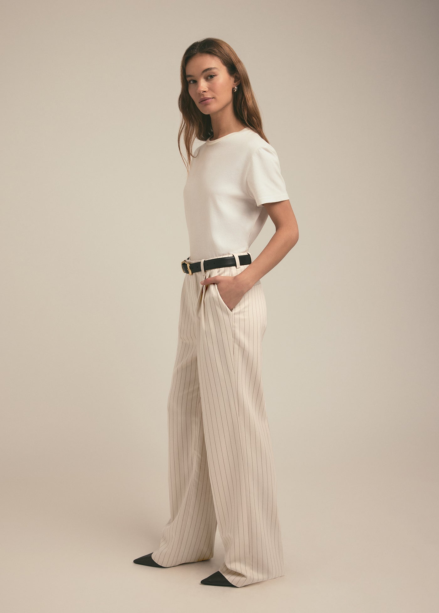 warm sand pinstripe