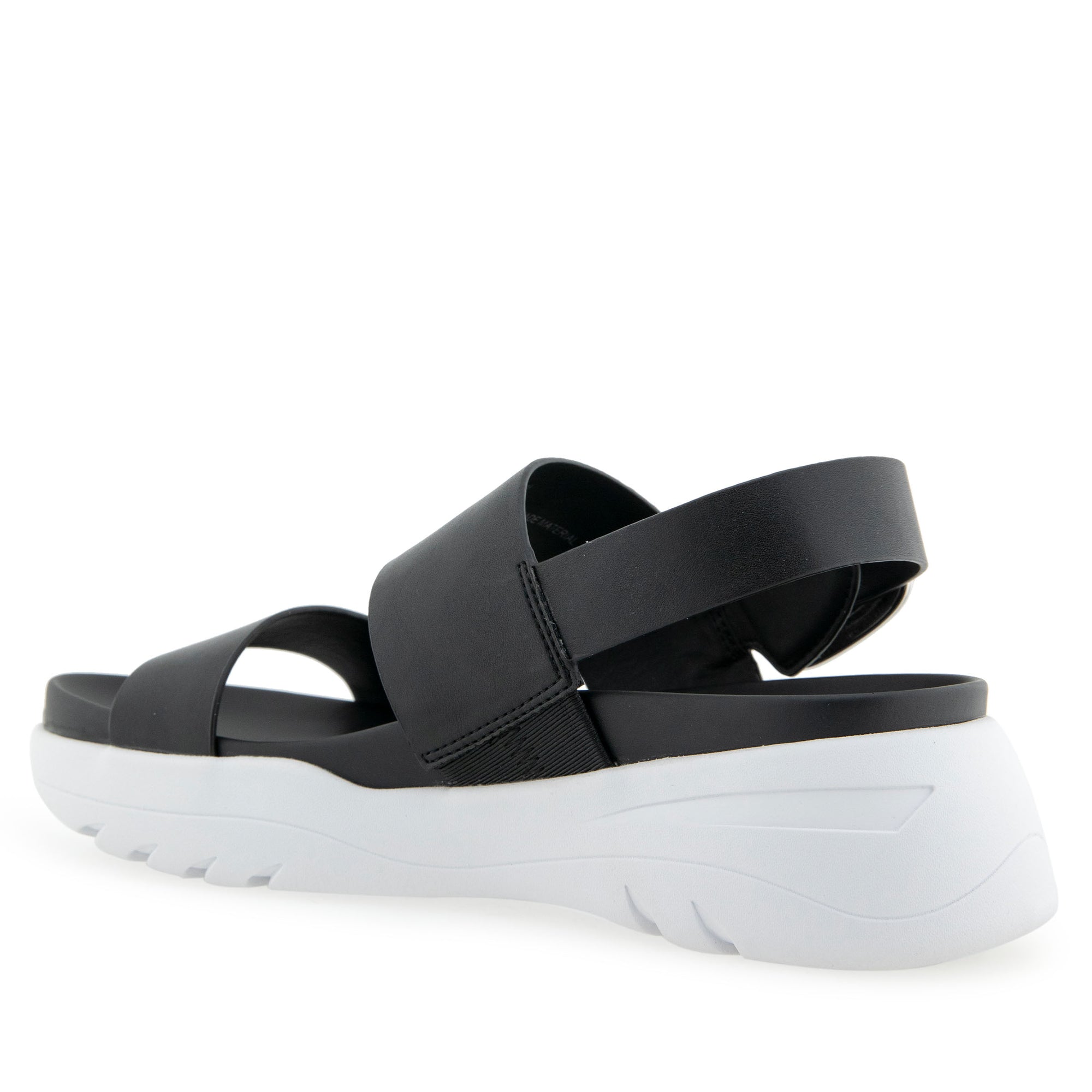 Hari Sandal Sport | Black Faux Leather