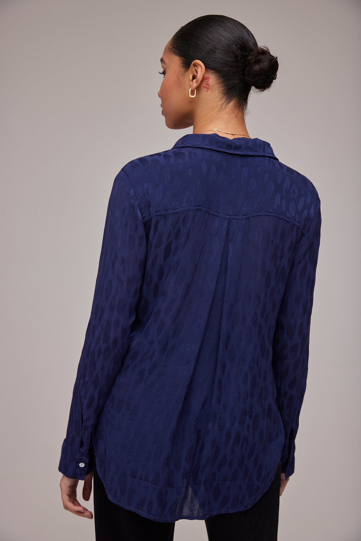 Flowy Button Down | Twilight Navy