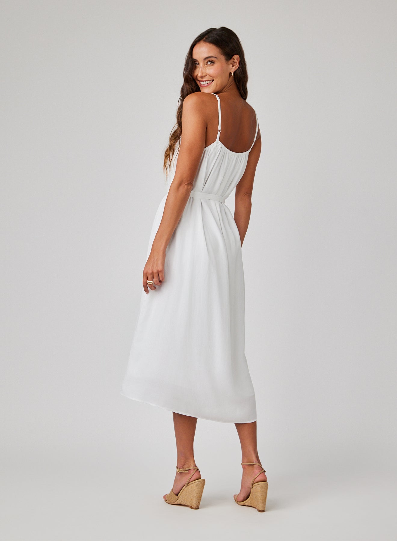 Flowy Cami Maxi Dress | White