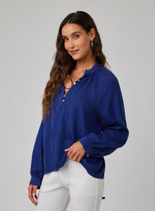 Flowy Pullover Raglan | Navy Coast