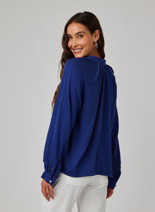 Flowy Pullover Raglan | Navy Coast
