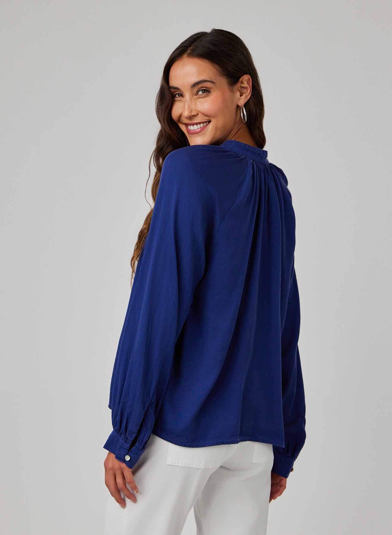 Flowy Pullover Raglan | Navy Coast