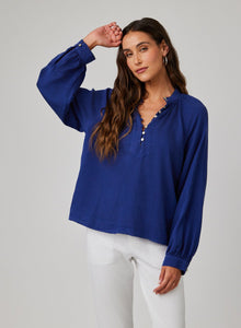 Flowy Pullover Raglan | Navy Coast